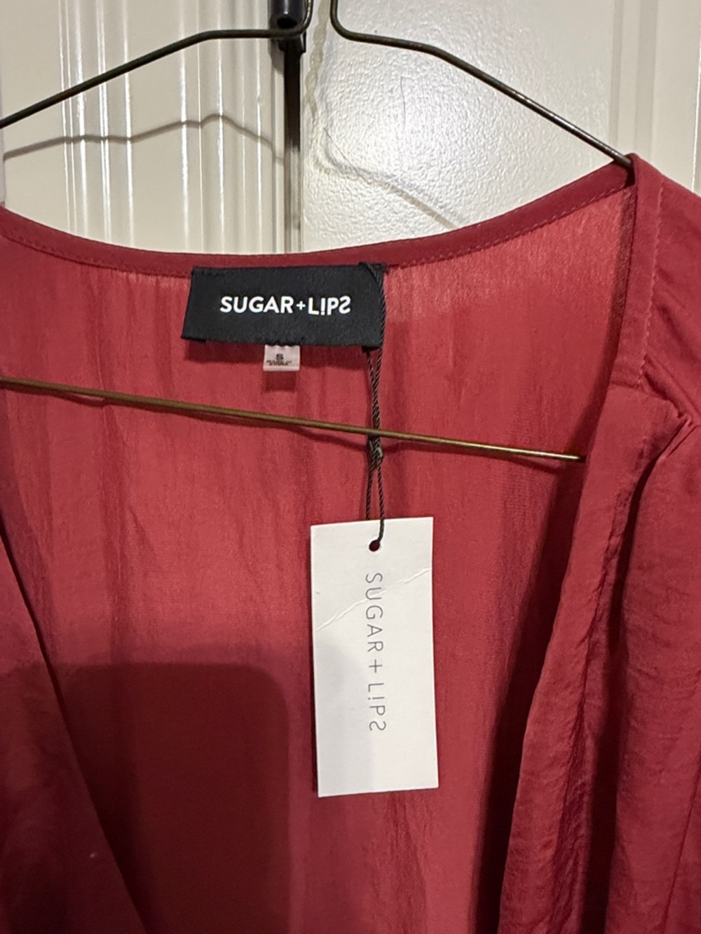 Vici Raspberry Red Wrap Maxi Dress - Picture 2 of 3